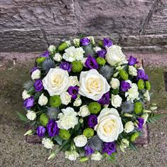 Purple, Lime &amp; White Posy Pad