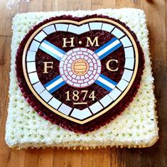 Heart of Midlothian funeral badge 