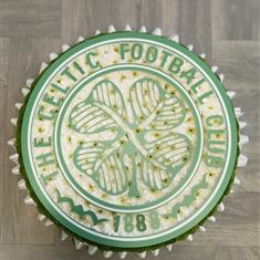 Celtic badge funeral tribute 