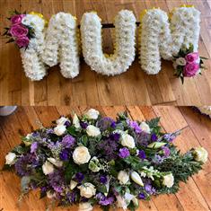 Mum and casket spray funeral package 