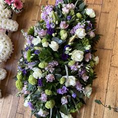 Classical country garden casket spray 