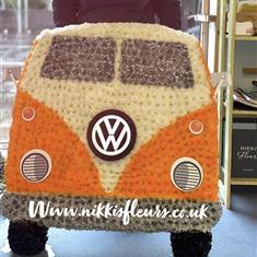 Camper van funeral tribute 