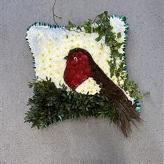 Robin red breast cushion 