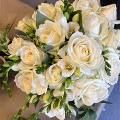Scented simplicity bridal bouquet 