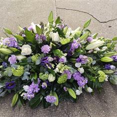 Country garden casket spray 