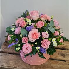 Pretty in pink hat box 