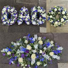 Blue and White Funeral  Package