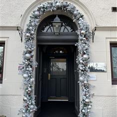 Christmas door garland 