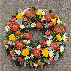 Tropical Sunset Wreath