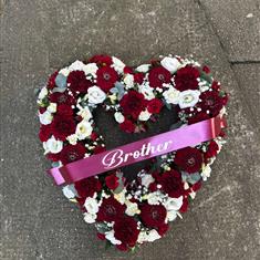 Burgundy Grace heart 