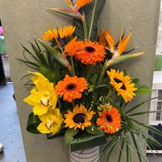 Tropical paradise vase arrangement