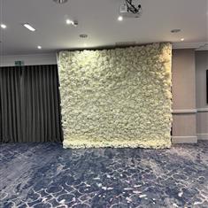 Luxury white  Flower Wall Hire