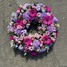 Forever in our hearts funeral wreath 