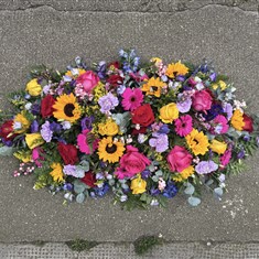 A life in colour Casket Spray